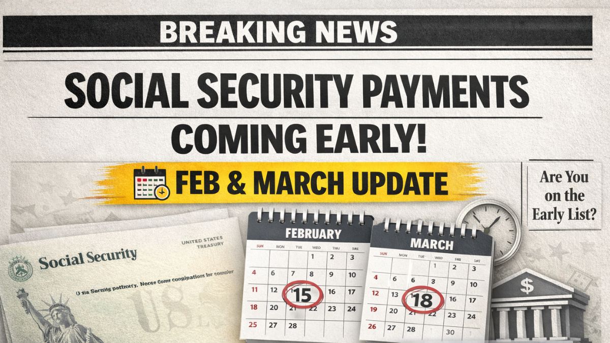 Some Social Security Beneficiaries to Receive Payments Early for February and March